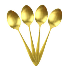 Σετ Μαχαιροπίρουνα Σερβιρίσματος από Ανοξείδωτο Ατσάλι 16 τμχ Χρώματος Χρυσό Home Deco Factory KA2862 - Image 2