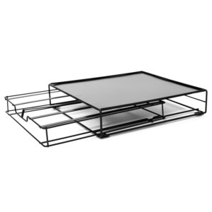 Μεταλλικό Συρτάρι - Διοργανωτής για Κάψουλες Nespresso 7,5 x 21 x 31 cm Μαύρο KA5958 Cook Concept - Image 4