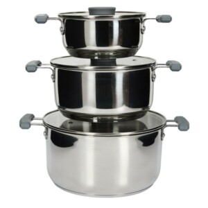 Σετ Κατσαρολών All-in-One X3 Easy Storage 17/21/25cm - Inox KC5228 Cook Concept - Image 2