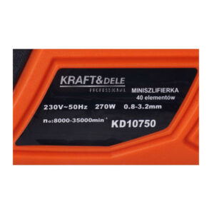 Mini Λειαντήρας 270 W με Θήκη και Αξεσουάρ Kraft&Dele KD-10750 - Image 5