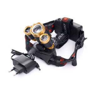 Τριπλός Επαναφορτιζόμενος Φακός Κεφαλής LED T6 Kraft&Dele KD-1246 - Image 4