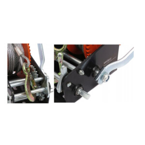 Χειροκίνητος Εργάτης - Βίντσι Τρέιλερ 10 m 1588 Kg με Καστάνια και Μανιβέλα Kraft&Dele KD-1313 - Image 2