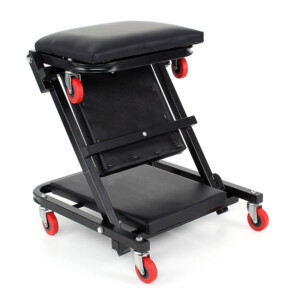 Πτυσσόμενη Ξαπλώστρα Συνεργείου με Μαξιλάρι και 6 Ροδάκια Kraft&Dele KD-378 - Image 4