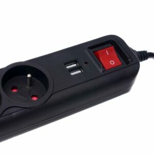 Πολύπριζο με 3 Υποδοχές & 2 Θύρες USB – 3m με Διακόπτη KD-4032 Kraft&Dele - Image 5