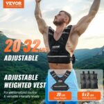 VEVOR  Ρυθμιζόμενο Γιλέκο Βάρους 20-32lb για Άνδρες & Γυναίκες για Προπόνηση & Τρέξιμο KDJZLKXFMD301DI6OV0 - Image 2