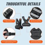 VEVOR  Ρυθμιζόμενο Γιλέκο Βάρους 20-32lb για Άνδρες & Γυναίκες για Προπόνηση & Τρέξιμο KDJZLKXFMD301DI6OV0 - Image 5