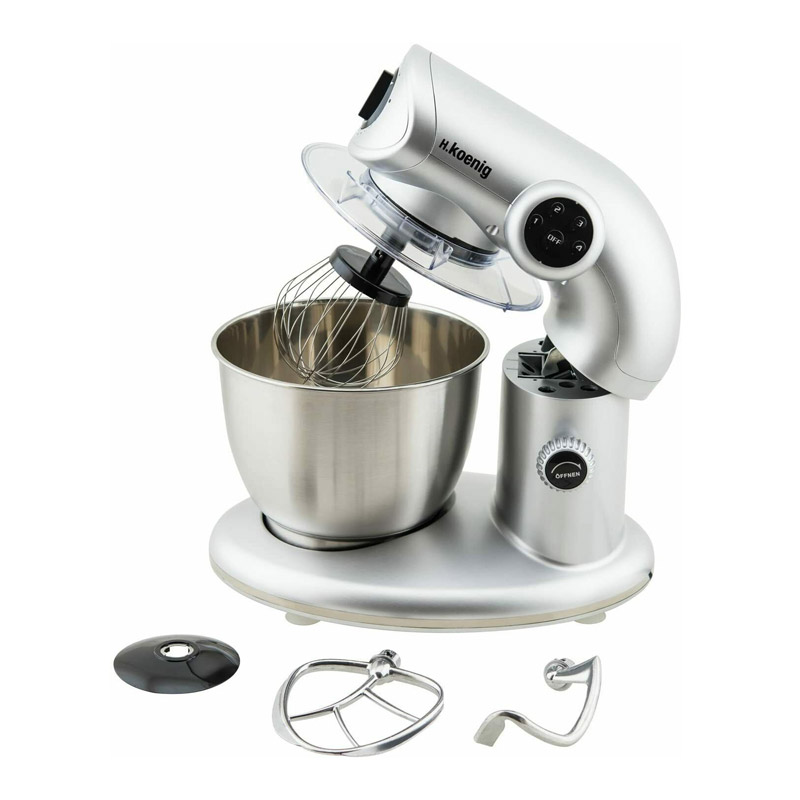 Κουζινομηχανή 1000 W Χρώματος Ασημί H.Koenig KM80 KM80-Silver