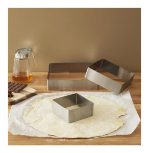 Σετ Ορθογώνια Ανοξείδωτα Τσέρκια - Κουπ Πατ Ζαχαροπλαστικής 3 τμχ Lily Cook KP5749 - Image 2