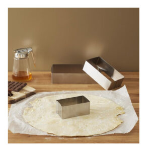 Σετ Ορθογώνια Ανοξείδωτα Τσέρκια - Κουπ Πατ Ζαχαροπλαστικής 3 τμχ Lily Cook KP5750 - Image 2