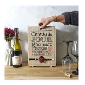 Ξύλινος Διανομέας Κρασιού για Ασκό 3 Lt και 5 Lt 22 x 18.8 x 31.2 cm Cook Concept KV7233 - Image 3