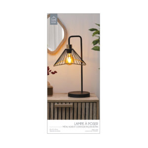 Επιτραπέζιο Μεταλλικό Φωτιστικό 47 cm E27 40 W Home Deco Factory LA0018 - Image 4