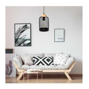 Κρεμαστό Μεταλλικό Μονόφωτο Φωτιστικό Οροφής E27 40 W Home Deco Factory LA12065 - Image 3