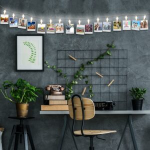 Φωτιζόμενη Γιρλάντα LED με 12 Clips 195 cm LA9903 Home Deco Factory - Image 2