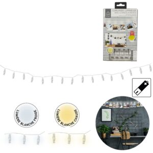 Φωτιζόμενη Γιρλάντα LED με 12 Clips 195 cm LA9903 Home Deco Factory