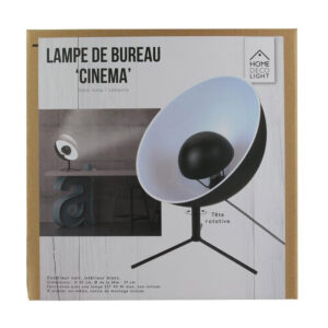 Επιτραπέζιο Μεταλλικό Φωτιστικό E14 40 W Χρώματος Μαύρο Home Deco Factory LA9930 - Image 4