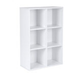 Ξύλινη Βιβλιοθήκη με 6 Ράφια 65.5 x 30 x 97.5 cm Χρώματος Λευκό VASAGLE LBC203D - Image 5
