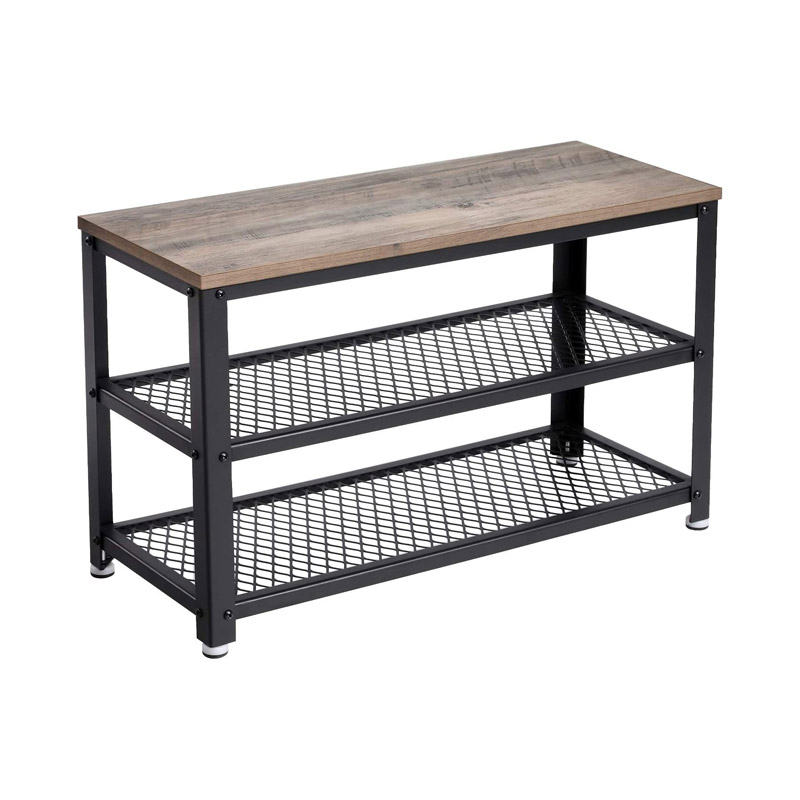 Μεταλλική Παπουτσοθήκη με 2 Ράφια και Πάγκο 73 x 30 x 45 cm Χρώματος Μαύρο VASAGLE LBS73MB Μεταλλική Παπουτσοθήκη με 2 Ράφια και Πάγκο 73 x 30 x 45 cm Χρώματος Μαύρο VASAGLE LBS73MB