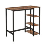 Μεταλλικό Ορθογώνιο Τραπέζι - Bar με 3 Ράφια 109 x 60 x 100 cm VASAGLE LBT11X - Image 4