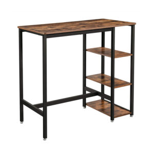 Μεταλλικό Ορθογώνιο Τραπέζι - Bar με 3 Ράφια 109 x 60 x 100 cm VASAGLE LBT11X
