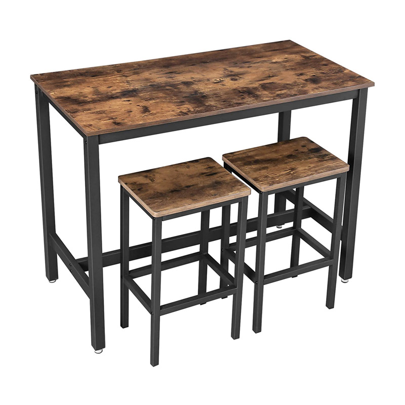 Σετ Μεταλλικό Ορθογώνιο Τραπέζι - Bar 120 x 60 x 90 cm με 2 Σκαμπό VASAGLE LBT15X Σετ Μεταλλικό Ορθογώνιο Τραπέζι - Bar 120 x 60 x 90 cm με 2 Σκαμπό VASAGLE LBT15X
