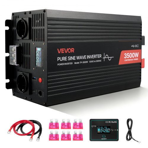 VEVOR Ισχυρός Μετατροπέας Ρεύματος 3500W VEVOR Ισχυρός Μετατροπέας Ρεύματος 3500W