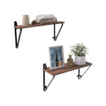 Σετ Επιτοίχια Μεταλλικά Ράφια 60 x 33 x 20 cm 2 τμχ VASAGLE LCR01BX - Image 2