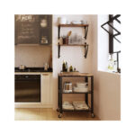 Σετ Επιτοίχια Μεταλλικά Ράφια 60 x 33 x 20 cm 2 τμχ VASAGLE LCR01BX - Image 5