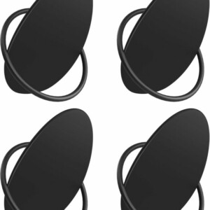 SONGMICS Ανθεκτικές Κρεμάστρες Αυγοειδούς Σχεδίου από Ατσάλι σε Μαύρο Χρώμα 7.2x5.2x8.5 εκ. LCR039B01