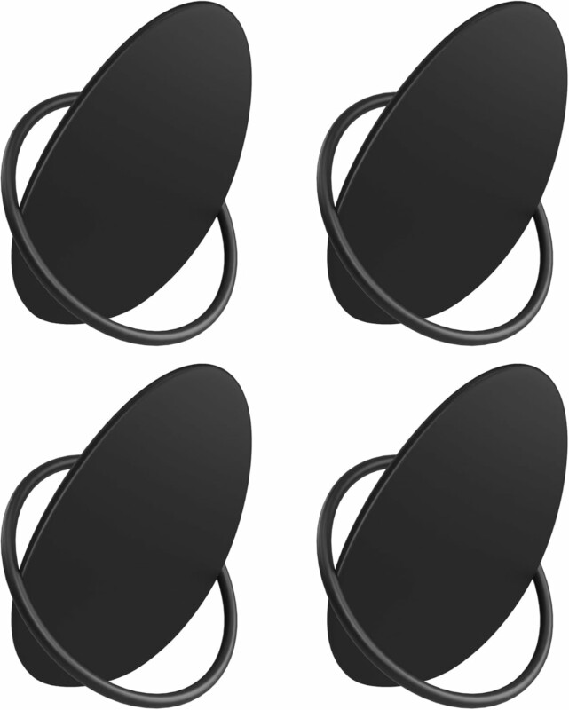 SONGMICS Ανθεκτικές Κρεμάστρες Αυγοειδούς Σχεδίου από Ατσάλι σε Μαύρο Χρώμα 7.2x5.2x8.5 εκ. LCR039B01