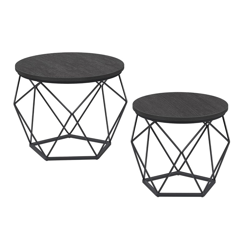 Σετ Μεταλλικά Στρογγυλά Τραπέζια Σαλονιού 50 x 40 cm 2 τμχ Χρώματος Μαύρο VASAGLE LET040B22 Σετ Μεταλλικά Στρογγυλά Τραπέζια Σαλονιού 50 x 40 cm 2 τμχ Χρώματος Μαύρο VASAGLE LET040B22