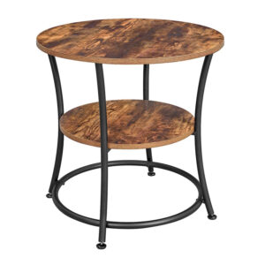 Βοηθητικό Μεταλλικό Στρογγυλό Τραπεζάκι 55 x 55 cm VASAGLE LET56BX