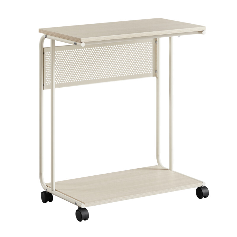 VASAGLE Πλευρικό Τραπέζι C-Σχήματος με Ρόδες και Μεταλλικό Πλαίσιο VASAGLE Πλευρικό Τραπέζι C-Σχήματος με Ρόδες και Μεταλλικό Πλαίσιο