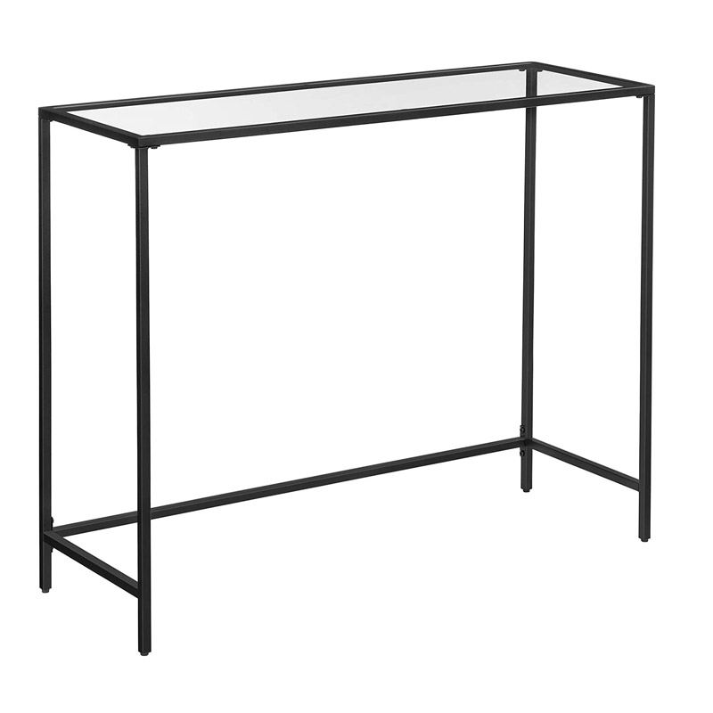 Μεταλλική Κονσόλα με Γυάλινη Επιφάνεια 100 x 35 x 80 cm VASAGLE LGT026B01 Μεταλλική Κονσόλα με Γυάλινη Επιφάνεια 100 x 35 x 80 cm VASAGLE LGT026B01