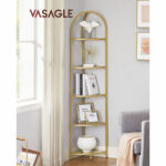 Χρυσή  28 x 28 x 158 cm VASAGLE LGT810A01