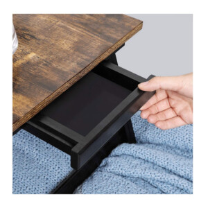 Ξύλινο Βοηθητικό Πτυσσόμενο Τραπέζι Πολλαπλών Χρήσεων με Βάση για Laptop 55 x 35 x 23 cm Songmics LLD105B01 - Image 3