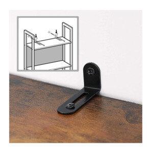 Μεταλλική Βιβλιοθήκη με 5 Ξύλινα Ράφια 62 x 24 x 165 cm VASAGLE LLS025B01V1 - Image 4