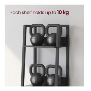 Μεταλλική Ραφιέρα με 5 Ξύλινα Ράφια 30 x 33.8 x 170 cm VASAGLE LLS109B56 - Image 4