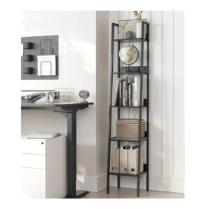 Μεταλλική Ραφιέρα με 5 Ξύλινα Ράφια 30 x 33.8 x 170 cm VASAGLE LLS109B56 - Image 5