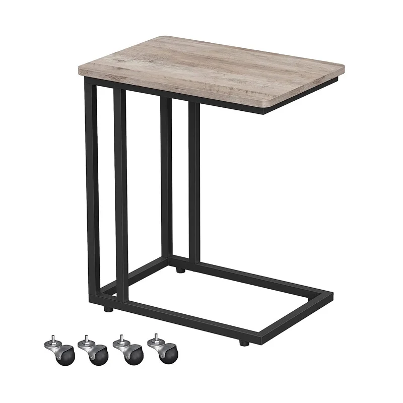 pcs-LNT050B02 Βοηθητικό Μεταλλικό Τροχήλατο Τραπεζάκι 35 x 50 x 60 cm Χρώματος Μπεζ VASAGLE LNT050B02 - Image 1