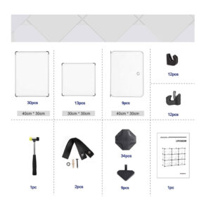 Πολυμορφική Πλαστική Παπουτσοθήκη με 9 Κύβους 123 x 31 x 93 cm Songmics LPC502W - Image 4