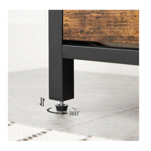 Μεταλλική Παπουτσοθήκη με Κάθισμα 80 x 30 x 51 cm VASAGLE LSB049B01 - Image 2