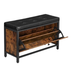 Μεταλλική Παπουτσοθήκη με Κάθισμα 80 x 30 x 51 cm VASAGLE LSB049B01