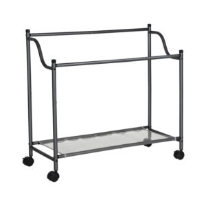 Τροχήλατο Καλάθι Απλύτων με 4 Χώρους Χρώματος Γκρι Songmics LSF005GS - Image 4