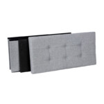 Πτυσσόμενο Σκαμπό με Αποθηκευτικό Χώρο 76 x 38 x 38 cm Χρώματος Γκρι Songmics LSF47G - Image 3