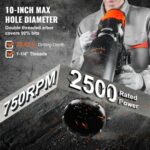 VEVOR Διαμαντοκορώνα 3200W 750RPM με Ρόδες  LSJGSZKJYCW104M3IV2 - Image 3