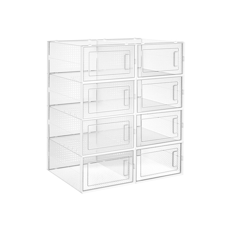 SONGMICS Σετ 8 τμχ Πλαστικά Κουτιά Αποθήκευσης Παπουτσιών Αναδιπλούμενα SONGMICS Σετ 8 τμχ Πλαστικά Κουτιά Αποθήκευσης Παπουτσιών Αναδιπλούμενα