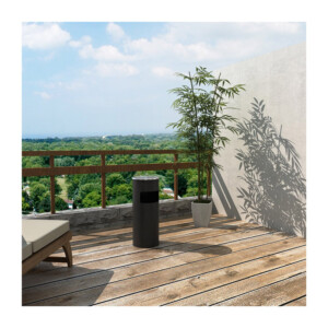 Επιδαπέδιο Σταχτοδοχείο από Ανοξείδωτο Ατσάλι με Κάδο Απορριμμάτων Songmics LTB17C - Image 5