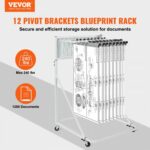 Φορητή Θήκη Σχεδίων VEVOR με 12 Βραχίονες 240 lbs  LTJJS12CYDS0N873YV0 - Image 2