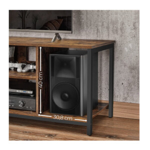 Μεταλλικό Έπιπλο Τηλεόρασης 120 x 40 x 50 cm VASAGLE LTV060B01 - Image 2