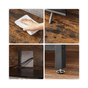 Μεταλλικό Έπιπλο Τηλεόρασης 120 x 40 x 50 cm VASAGLE LTV060B01 - Image 4